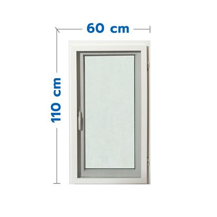 หน้าต่างบานเปิดเดี่ยว UPVC HOFFEN 60X110 ซม. สีขาว
