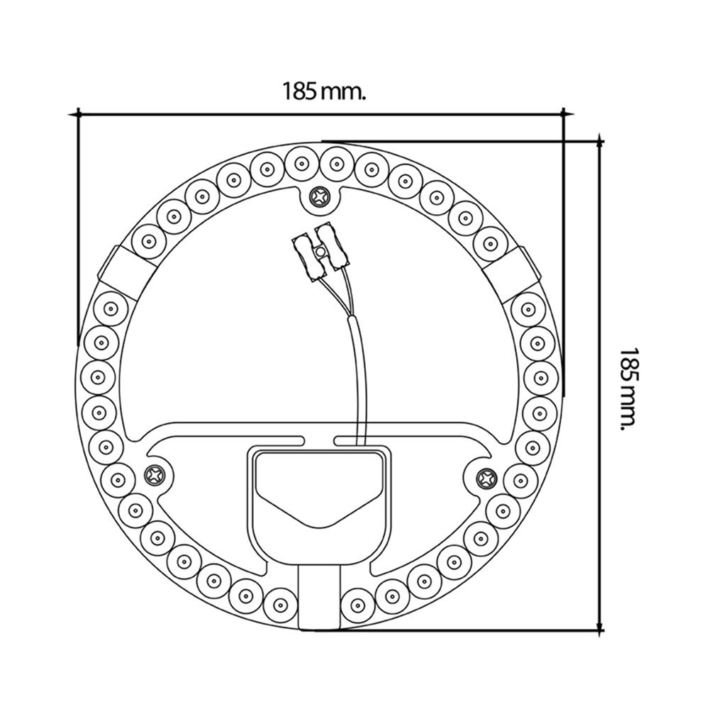 LED CIRCULAR MODULE LUMAX CEILING SET ECO PLUS 20W DAYLIGHT