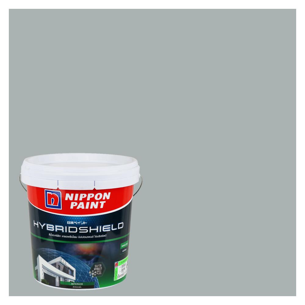 สีน้ำทาภายใน NIPPON PAINT HYBRIDSHIELD สี WEATHERBELL #NPN1993P กึ่งเงา 2.5 แกลลอน