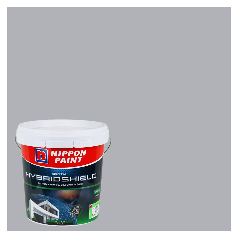สีน้ำทาภายใน NIPPON PAINT HYBRIDSHIELD สี BLUE POOL #NPN1972P กึ่งเงา 2.5 แกลลอน