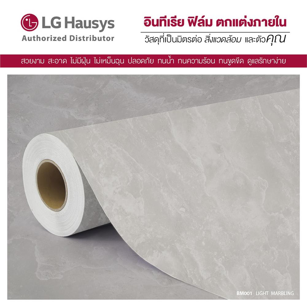 วอลล์สติ๊กเกอร์ LX HAUSYS BM001 1.22x2 ม. สีเทา