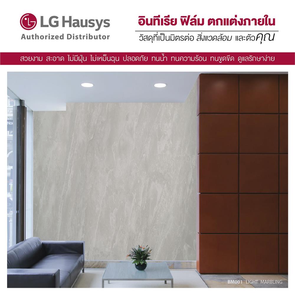 วอลล์สติ๊กเกอร์ LX HAUSYS BM001 1.22x2 ม. สีเทา