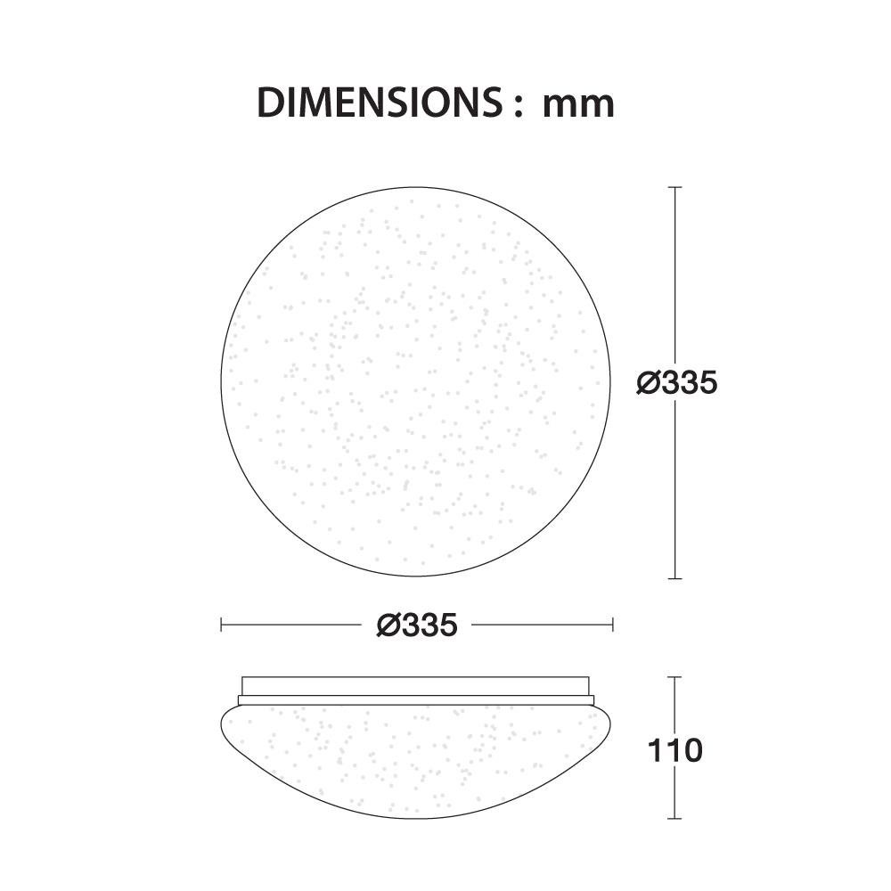 ไฟเพดาน LED BEC LISBON II 13 นิ้ว 18 วัตต์ DAYLIGHT สีขาว
