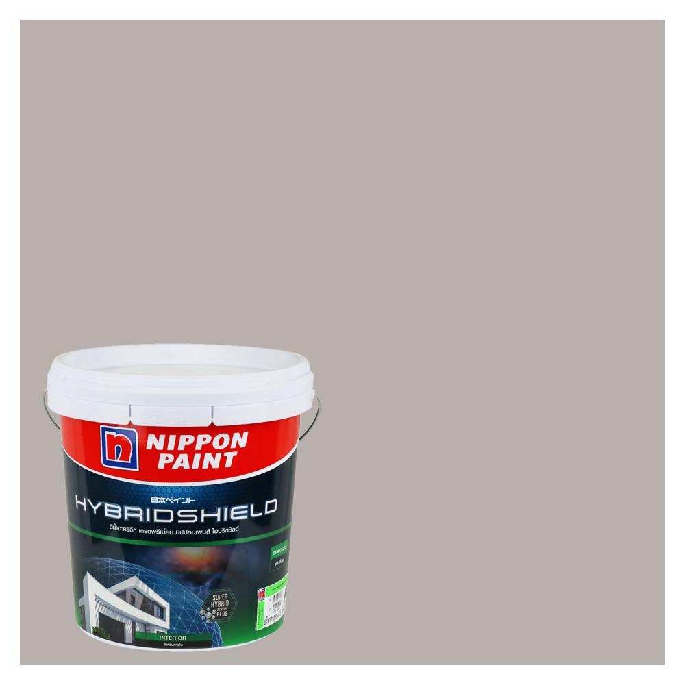 สีน้ำทาภายใน NIPPON PAINT HYBRIDSHIELD สี PURE GIFT #NPN1928P กึ่งเงา 2.5 แกลลอน
