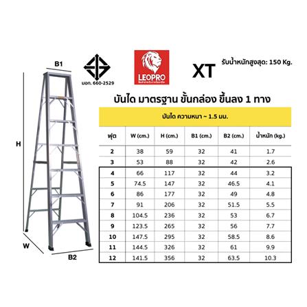 บันไดทรง A LEOPRO LP07155 5 ขั้น_2