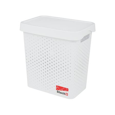 กล่องฝาปิด STACKO BALM L 22x31.6x33 ซม. สีขาว_1