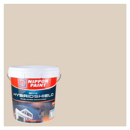 สีน้ำทาภายนอก NIPPON PAINT HYBRIDSHIELD สี WALL ARTE #NPN1865P กึ่งเงา 2.5 แกลลอน_0