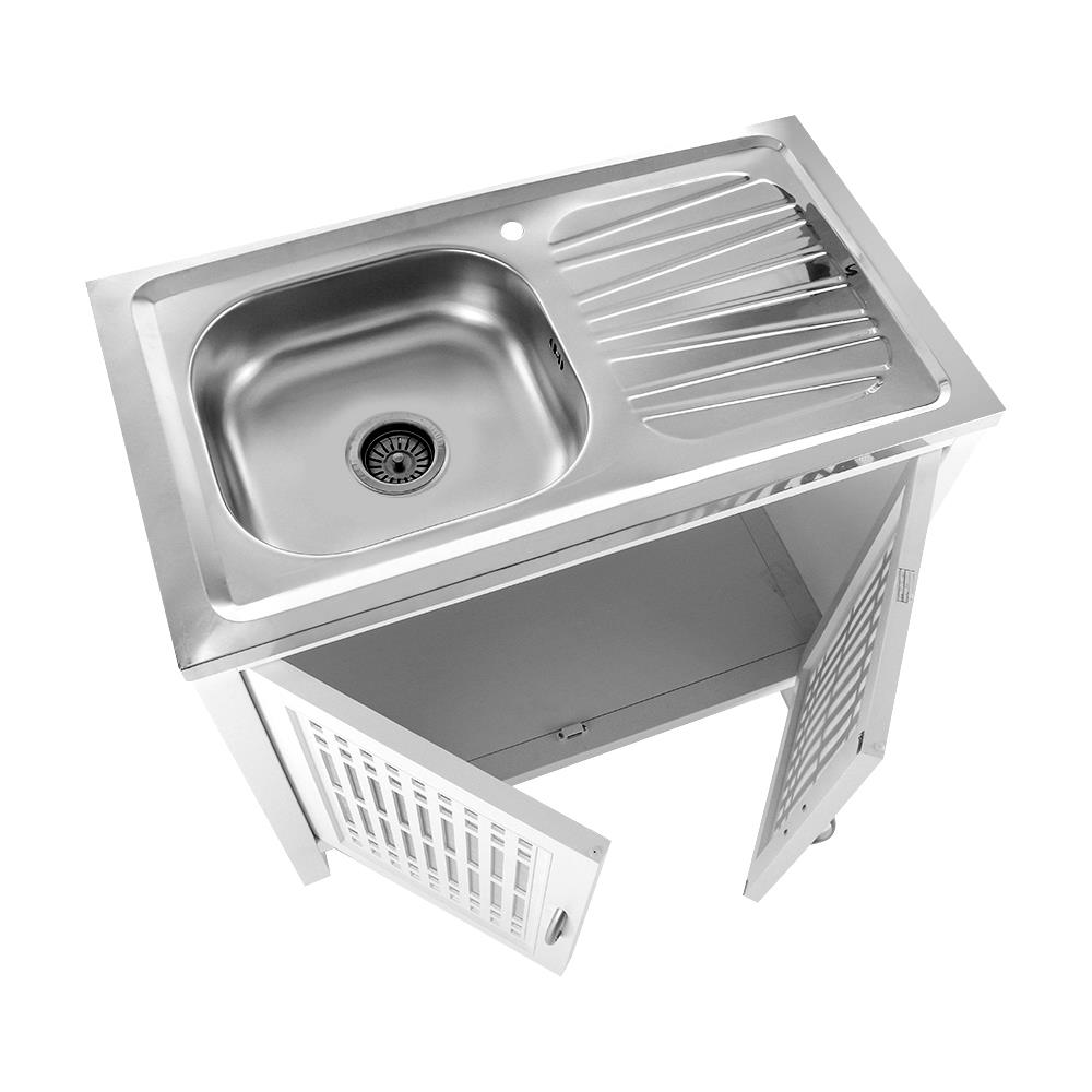 ตู้ตั้งพื้น CABIN GROOVE-ECO 1หลุม 1ที่พัก สีขาว