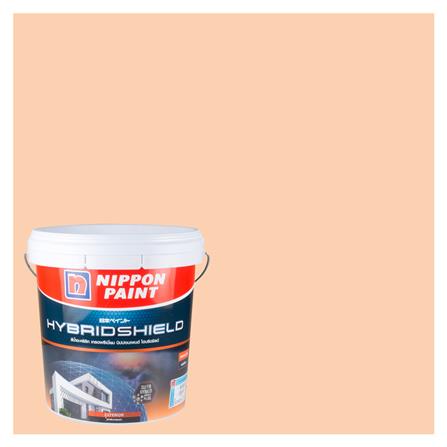 สีน้ำทาภายนอก NIPPON PAINT HYBRIDSHIELD สี WISHLIST #NPYO1208P กึ่งเงา 2.5 แกลลอน_0