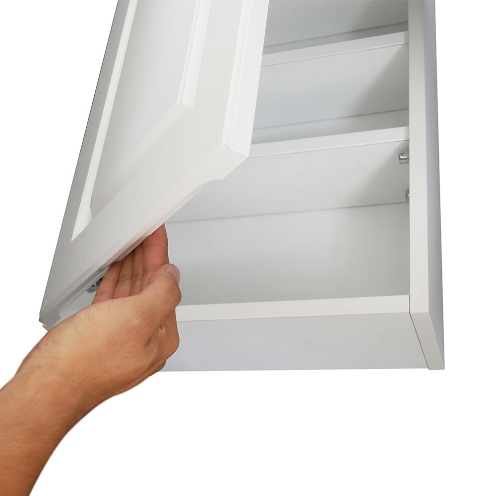 ตู้เก็บของบานเดี่ยว-ลูกฟัก MOYA CAB-001-WH 35 ซม.