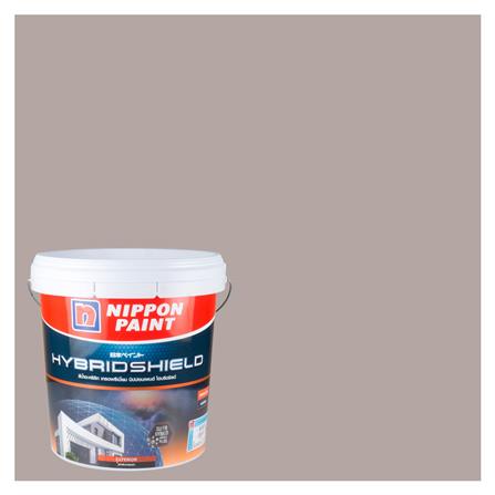 สีน้ำทาภายนอก NIPPON PAINT HYBRIDSHIELD สี GARDEN DUST #NPN1913P กึ่งเงา 2.5 แกลลอน_0