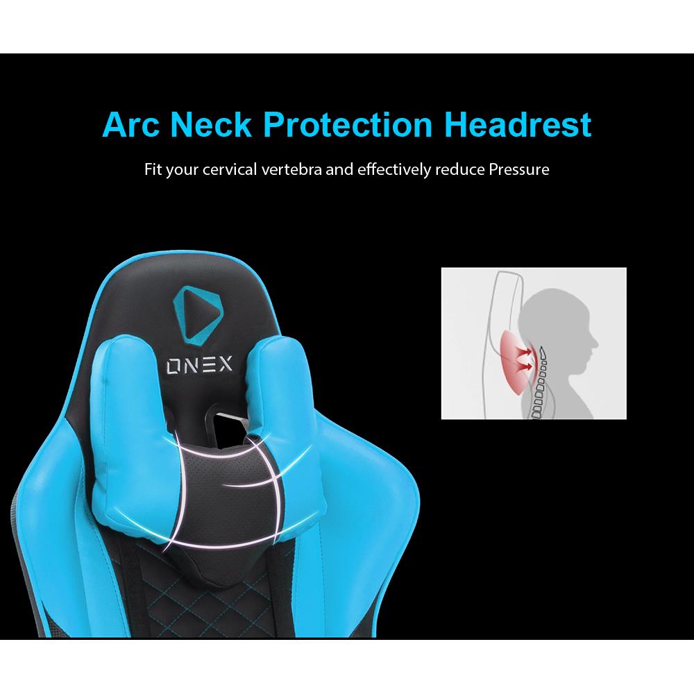 D.I.Y เก้าอี้เกมมิ่ง ONE-X GX3 สีดำ/ฟ้า