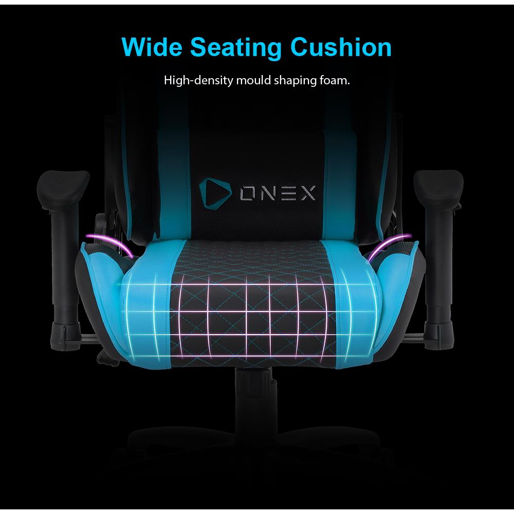 D.I.Y เก้าอี้เกมมิ่ง ONE-X GX3 สีดำ/ฟ้า