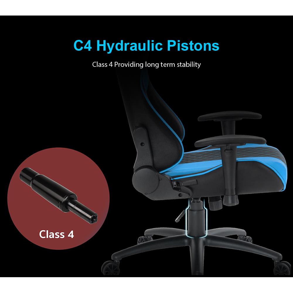 D.I.Y เก้าอี้เกมมิ่ง ONE-X GX3 สีดำ/ฟ้า