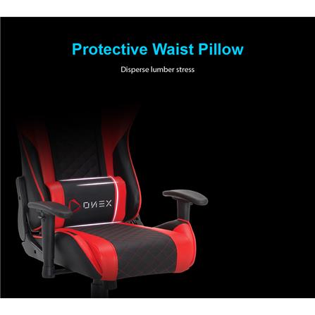 D.I.Y เก้าอี้เกมมิ่ง ONE-X GX3 สีดำ/แดง_10