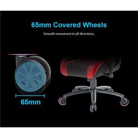 D.I.Y เก้าอี้เกมมิ่ง ONE-X GX3 สีดำ/แดง_12