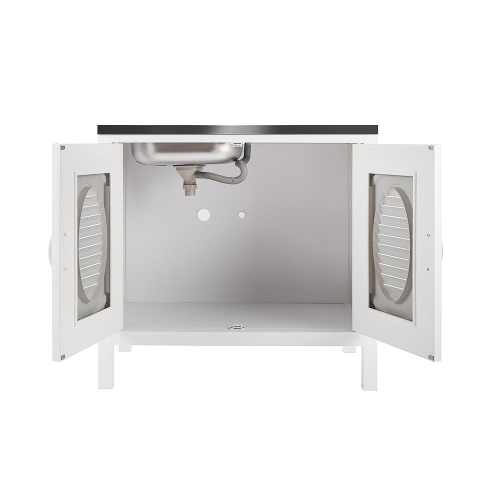 ตู้ตั้งพื้น CABIN LILY-ECO 1หลุม 1ที่พัก 90 ซม. สีครีม