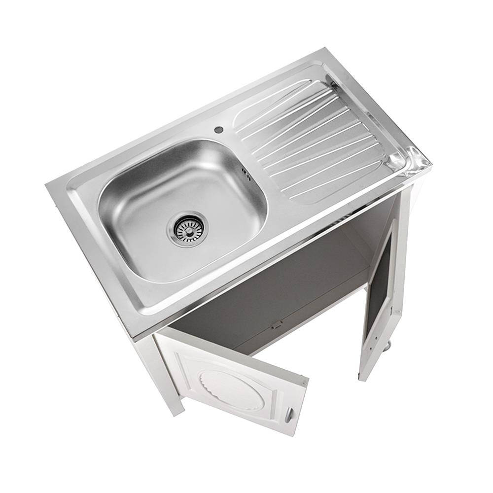 ตู้ตั้งพื้น CABIN LILY-ECO 1หลุม 1ที่พัก 90 ซม. สีครีม