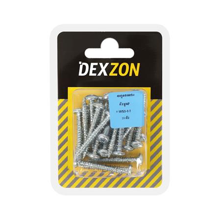 สกรูคอนกรีตหัวนูน DEXZON 10x1 1/2 นิ้ว 25 ชิ้น_1