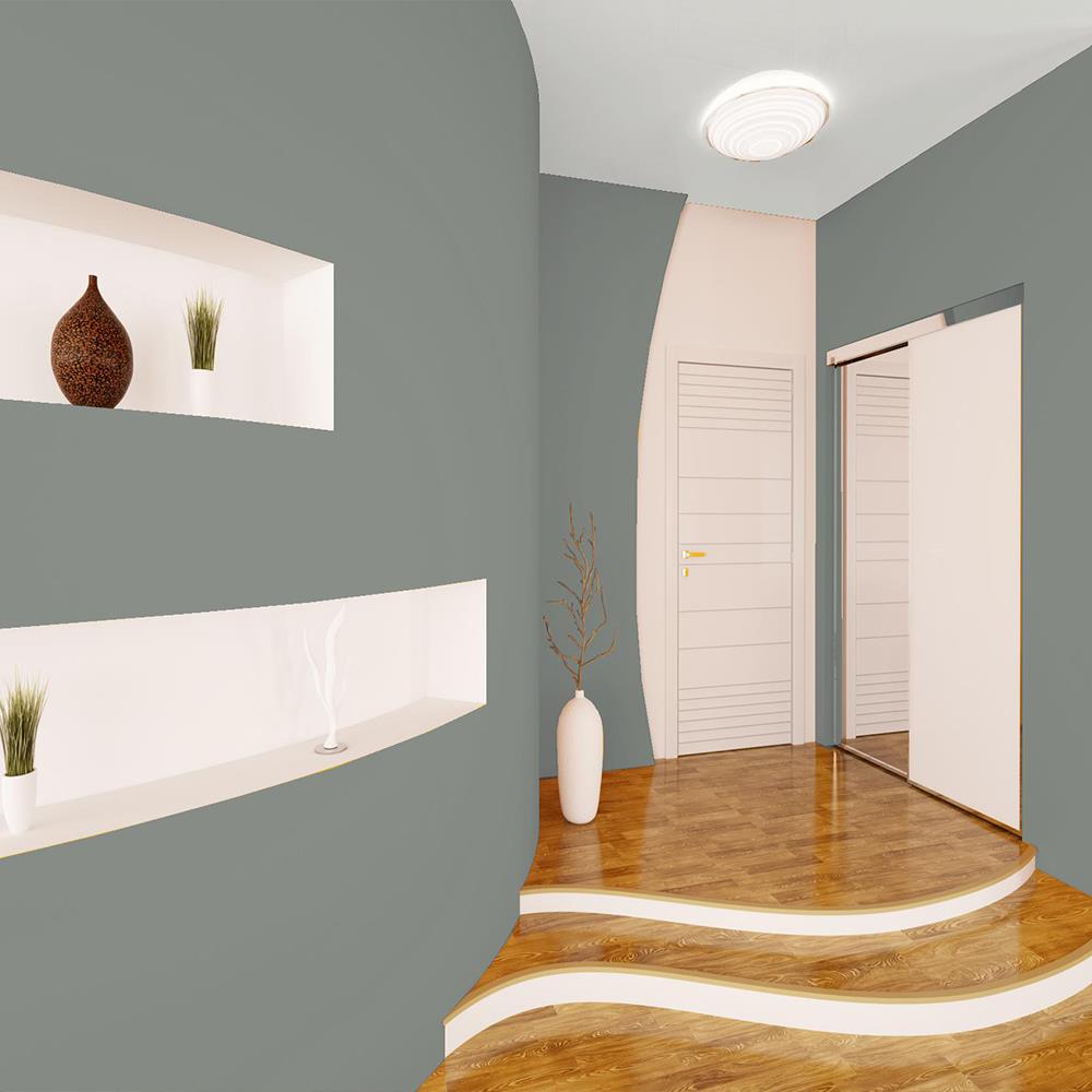 สีน้ำทาภายใน TOA SHIELD-1 NANO #8329 สี PUSSY WILLOW กึ่งเงา 2.5 แกลลอน