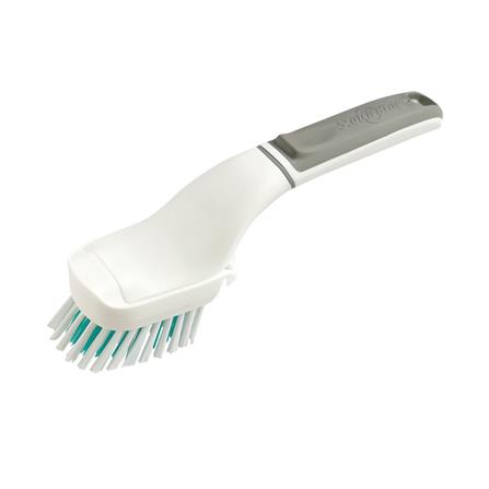 แปรงขัดพื้นห้องน้ำพร้อมด้ามจับ SCOTCH-BRITE ANTIBACTERIAL สีขาว