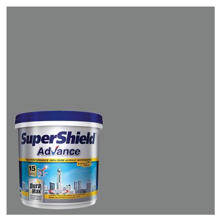 สีน้ำทาภายนอก TOA SUPERSHIELD ADVANCE 8304 สี GREY MATTERS เนียน 9 ลิตร