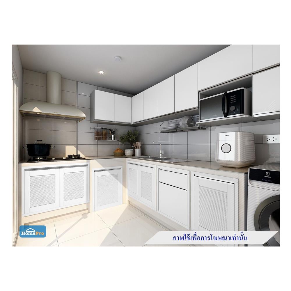 บานซิงค์คู่เกล็ด JUPITER ACADIA 83x63 ซม. สีขาว