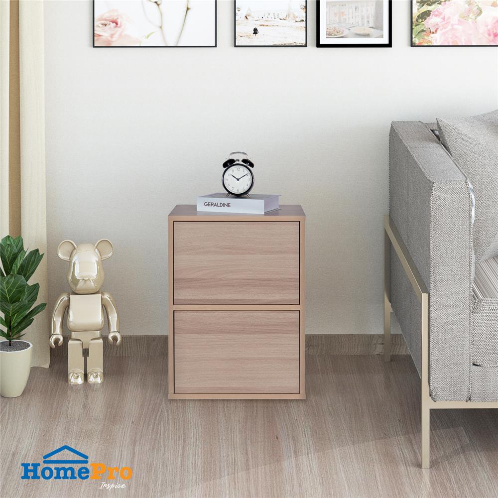 ตู้เตี้ยบานเปิด 2 บาน FURDINI FINN 40 ซม. สีไวท์โอ๊ค