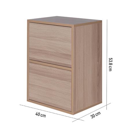 ตู้เตี้ยบานเปิด 2 บาน FURDINI FINN 40 ซม. สีไวท์โอ๊ค_10