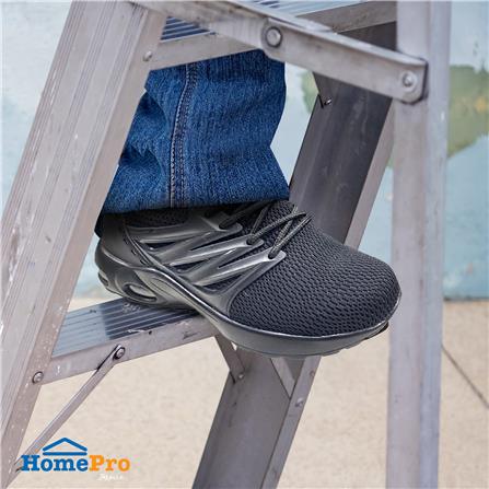 รองเท้านิรภัยผ้า พื้น PU DEXZON LJ-2066 เบอร์ 41 สีดำ_2