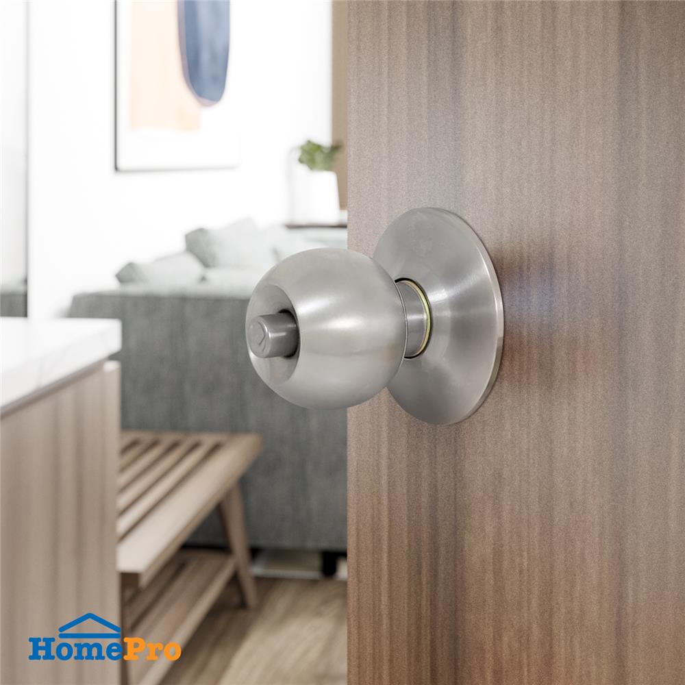 ลูกบิดทั่วไป AZLE MAT053 หัวกลม สีสเตนเลส