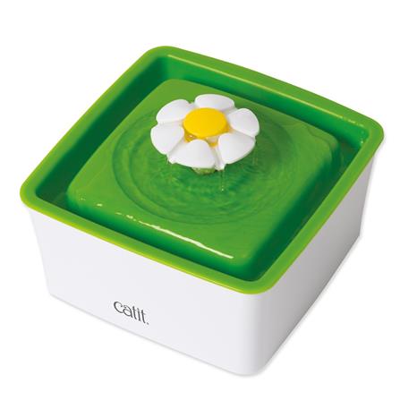 น้ำพุแมว Catit Mini Flower Fountain 1.5L สีเขียว-ขาว_0