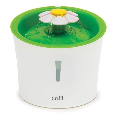 น้ำพุแมว CATIT หัวดอกไม้ 3 ลิตร สีเขียว/ขาว