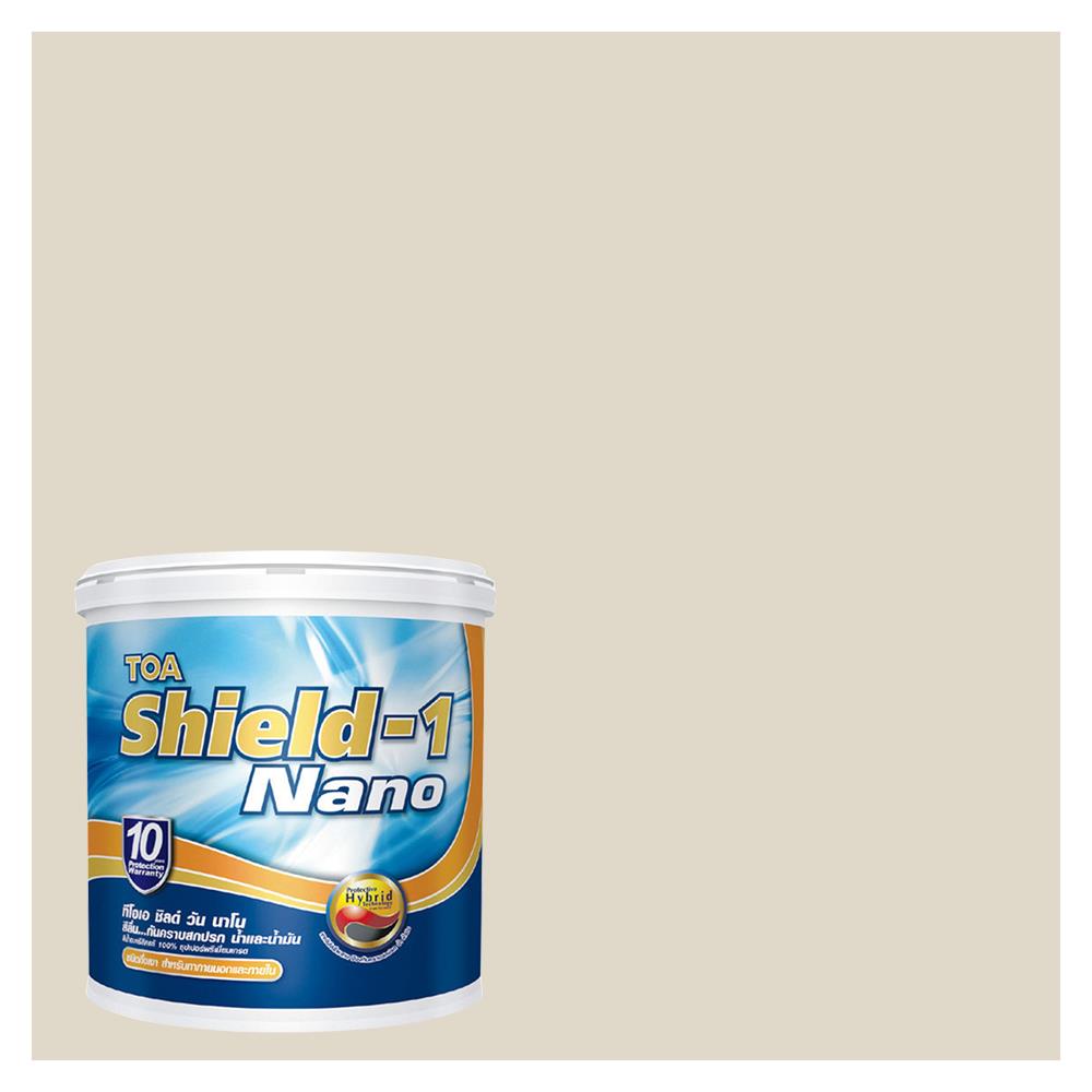 สีน้ำทาภายนอก TOA SHIELD-1 NANO 8459 สี TRAVERTINE TRAIL กึ่งเงา 2.5 แกลลอน
