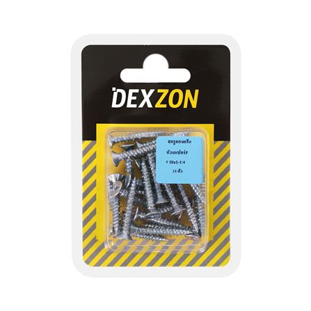สกรูคอนกรีตหัวเตเปอร์ DEXZON 10x1 1/4 นิ้ว แพ็ก 25 ชิ้น_1