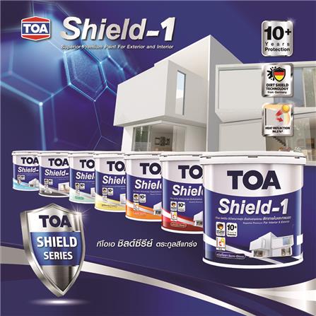 สีน้ำทาภายนอก TOA SHIELD-1 NANO 8496 สี WESTOVER HILLS กึ่งเงา 2.5 แกลลอน_3