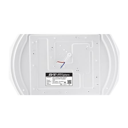 ไฟเพดาน LED EVE SQHERE DIAMOND 13 นิ้ว 24 วัตต์ DAYLIGHT สีขาว_5