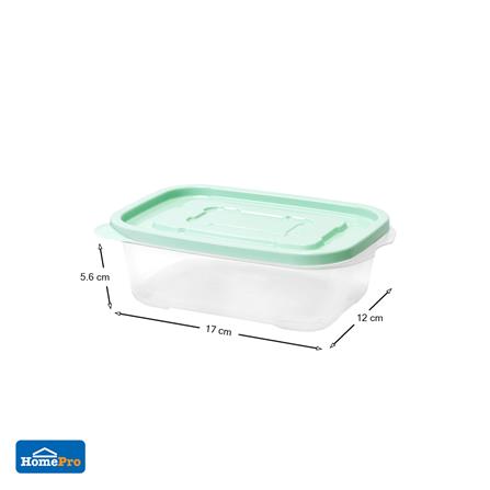 กล่องอาหาร KECH 9001  600 มล. สีเขียว แพ็ก 4 ชิ้น_5