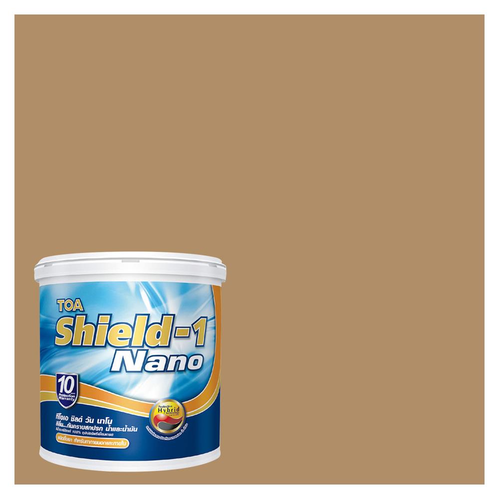สีน้ำทาภายนอก TOA SHIELD-1 8535 สี TUMBLE TAN กึ่งเงา 2.5 แกลลอน