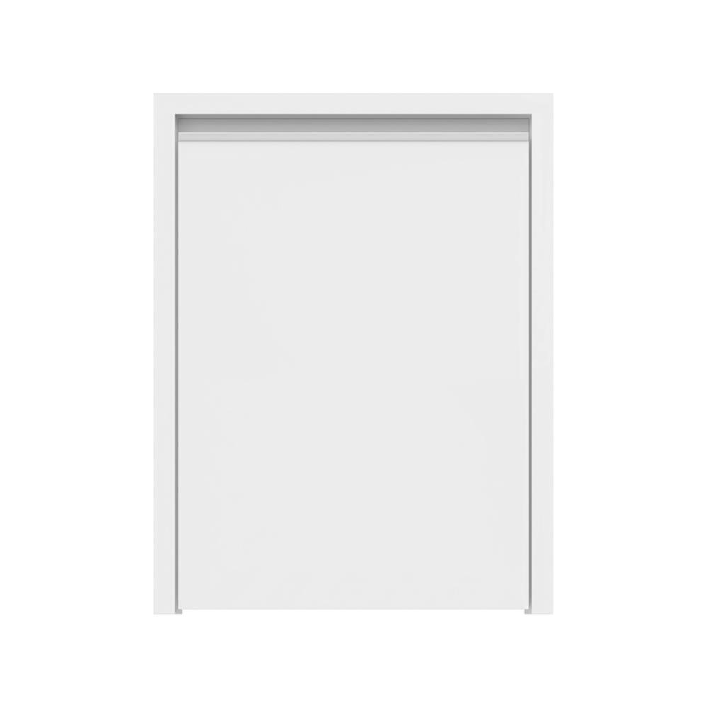 บานถังแก๊สเรียบ JUPITER ACADIA 53x72 ซม. สีขาว