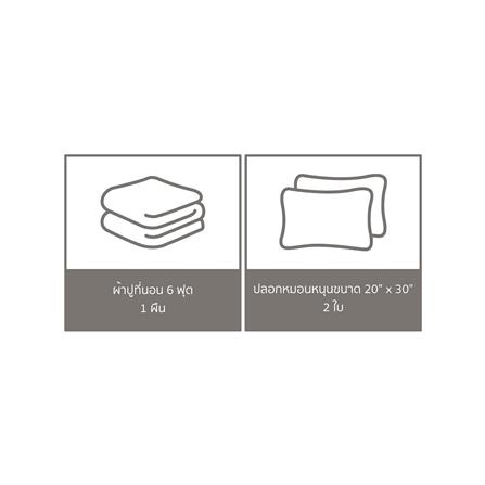 ชุดผ้าปูที่นอน 6 ฟุต (ชุด 3 ชิ้น) PREMIER SATIN ROYAL TOUCH SPC060_5