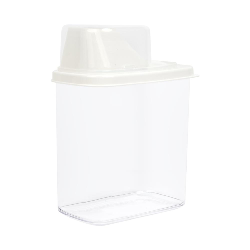 ขวดโหลเหลี่ยมฝาดึง SAN FELLI SCOOPING CUP 1.6 ลิตร สีขาว