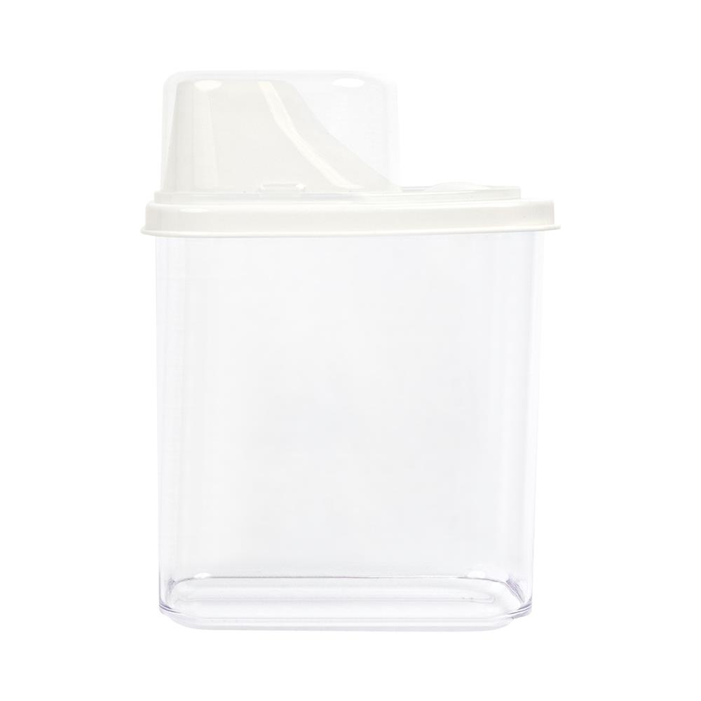 ขวดโหลเหลี่ยมฝาดึง SAN FELLI SCOOPING CUP 1.6 ลิตร สีขาว