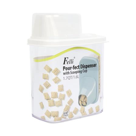 ขวดโหลเหลี่ยมฝาดึง SAN FELLI SCOOPING CUP 1.6 ลิตร สีขาว_1