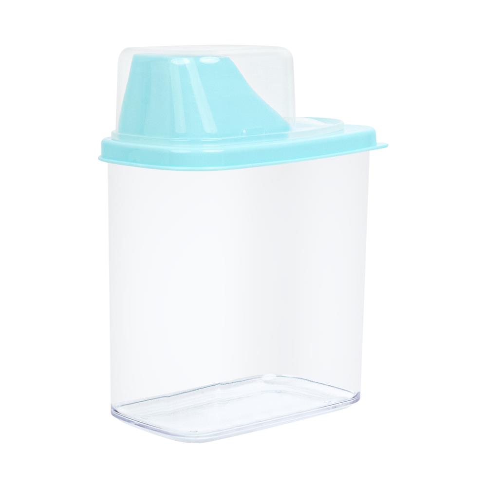 ขวดโหลเหลี่ยมฝาดึง SAN FELLI SCOOPING CUP 1.6 ลิตร สีฟ้า