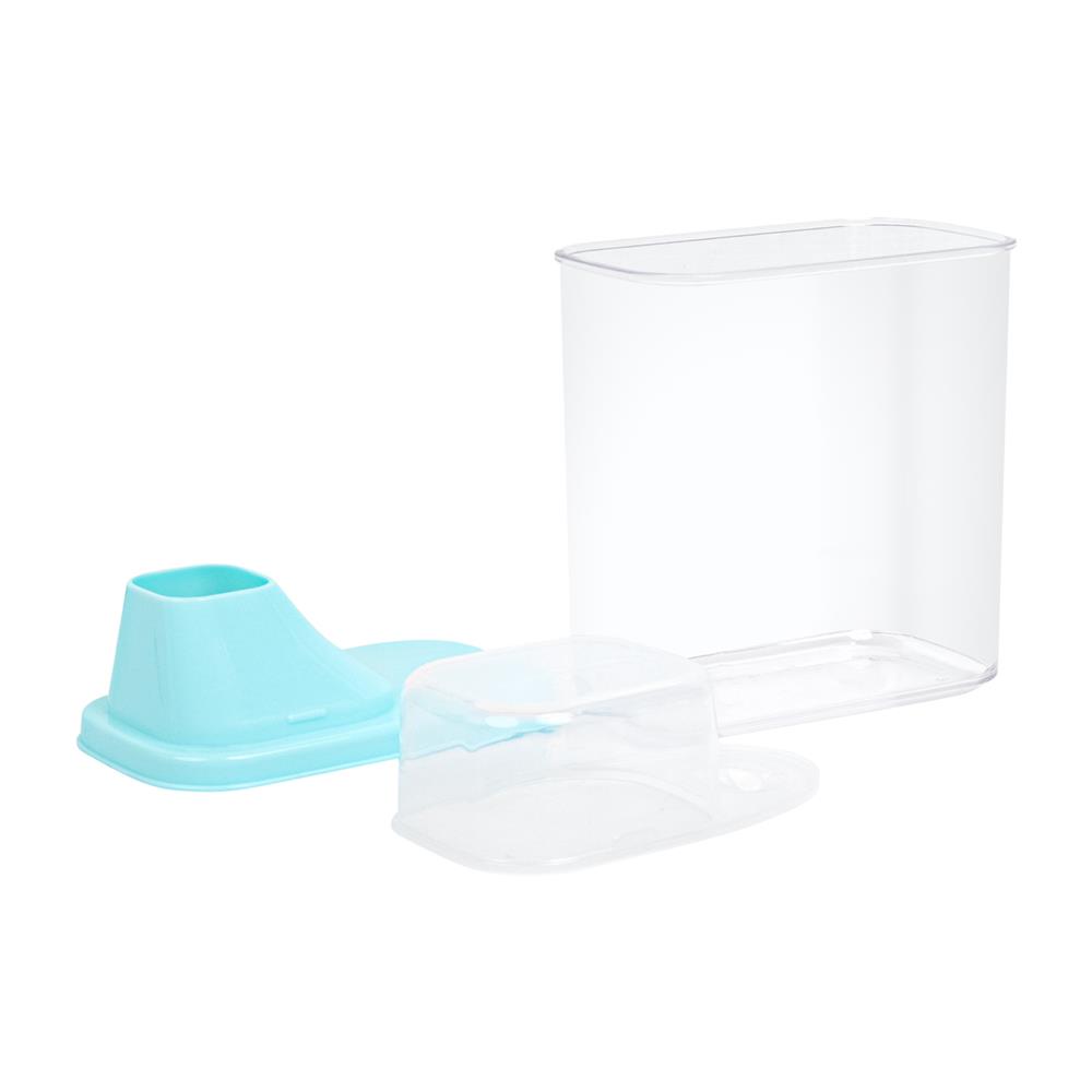 ขวดโหลเหลี่ยมฝาดึง SAN FELLI SCOOPING CUP 1.6 ลิตร สีฟ้า