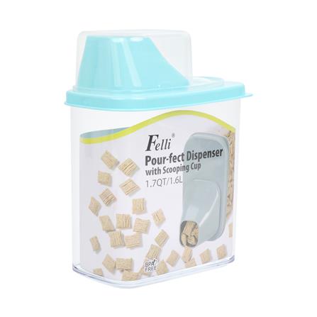 ขวดโหลเหลี่ยมฝาดึง SAN FELLI SCOOPING CUP 1.6 ลิตร สีฟ้า_1