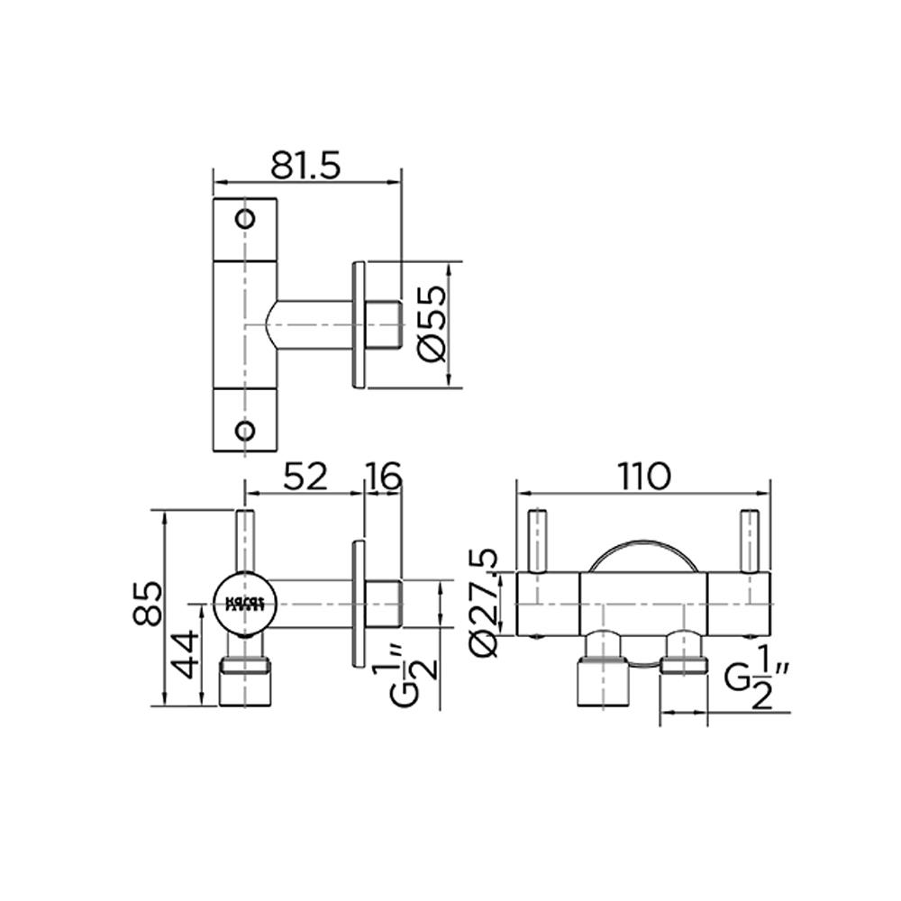 สต๊อปวาล์ว KARAT FAUCET KA-01-422-50