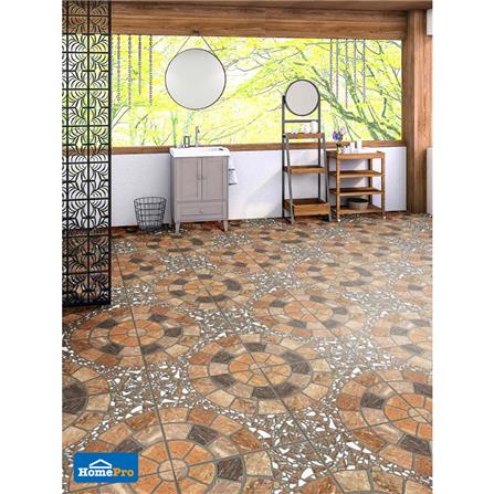 กระเบื้องพื้น 40x40 ซม. TARA บริดสโตน น้ำตาล 0.96 ตร.ม._2