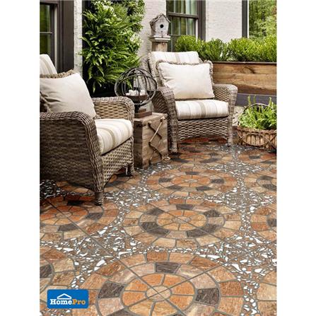 กระเบื้องพื้น 40x40 ซม. TARA บริดสโตน น้ำตาล 0.96 ตร.ม._3